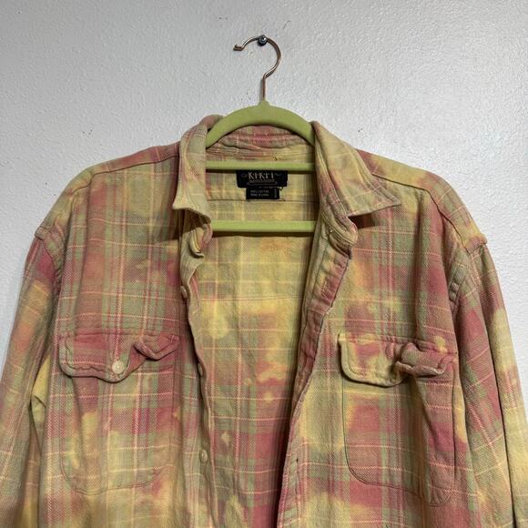 Barbie Pink Plaid Upcycled Shacket Sz M - Picture 3 of 12